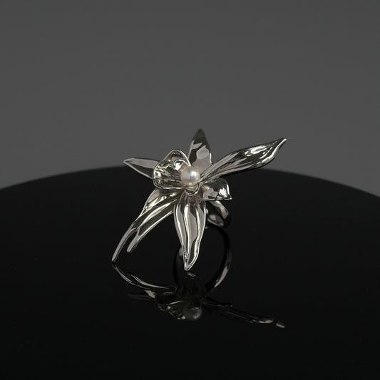 Orchid Petal Open Ring