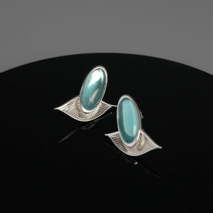 Aquamarine Starleaf Earrings
