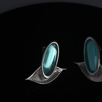 Aquamarine Starleaf Earrings